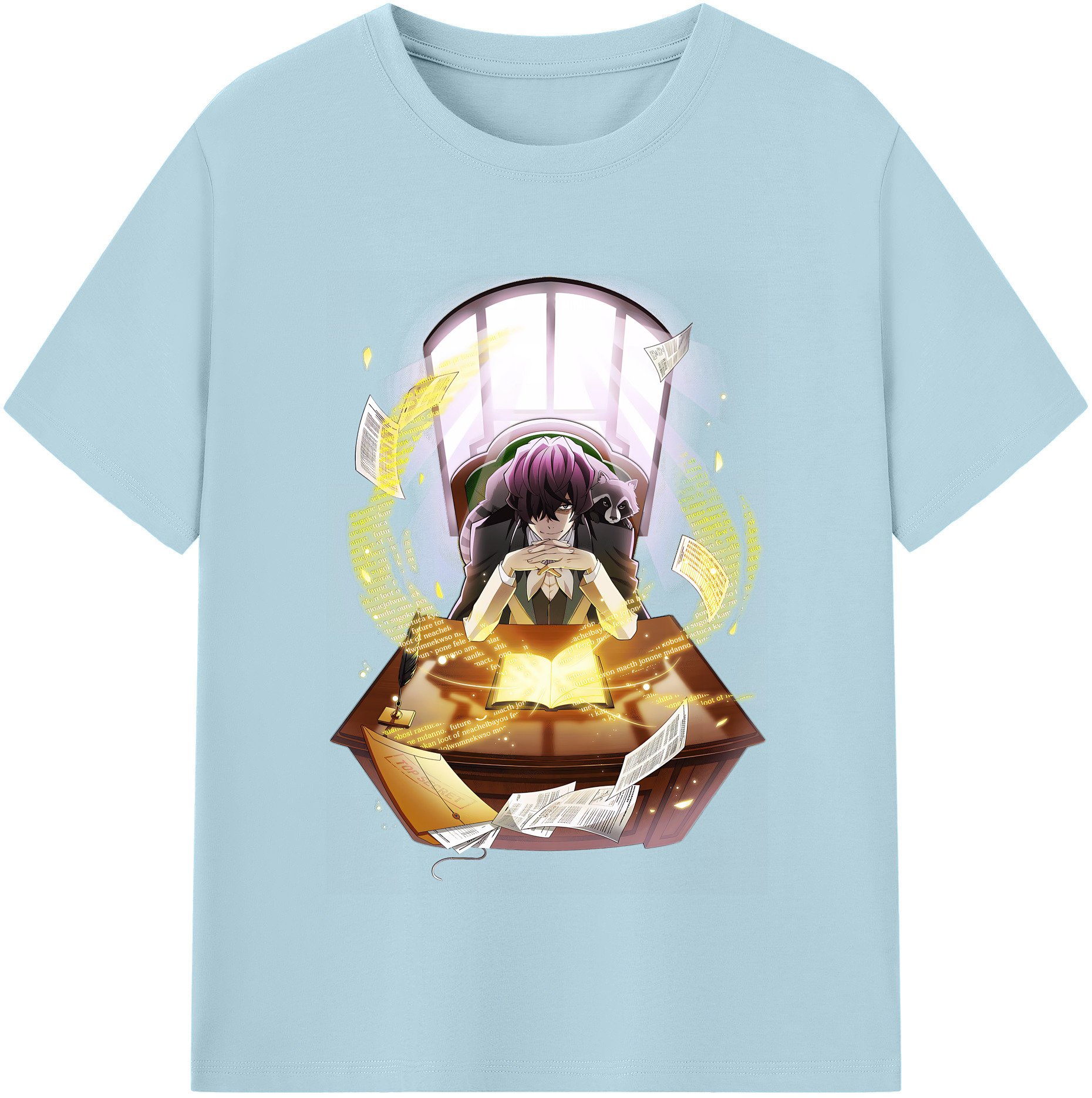 （画像用） 文豪ストレイドッグス Bungo Stray Dogs 綿100％半袖Tシャツ（フロントプリント）